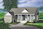 Ranch House Plan Front of Home - Anibel Country Ranch Home 126D-0307 - Search House Plans and More