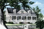 Cape Cod & New England House Plan Front Image - Quail Ridge Cottage Home 128D-0003 - Shop House Plans and More
