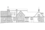 Traditional House Plan Rear Elevation - Garrison Colonial Home 128D-0004 - Search House Plans and More
