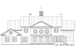 Traditional House Plan Rear Elevation - Staunton Hill Colonial Home 128D-0006 - Shop House Plans and More