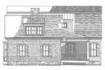 Acadian House Plan Rear Elevation - Chesnutridge Shingle Home 128D-0051 - Search House Plans and More
