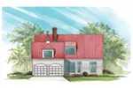 Rustic House Plan Rear Photo 01 - Edisto River Cottage Home 128D-0065 - Search House Plans and More