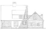 Colonial House Plan Rear Elevation - Guilford Hill Colonial Home 128D-0075 - Search House Plans and More