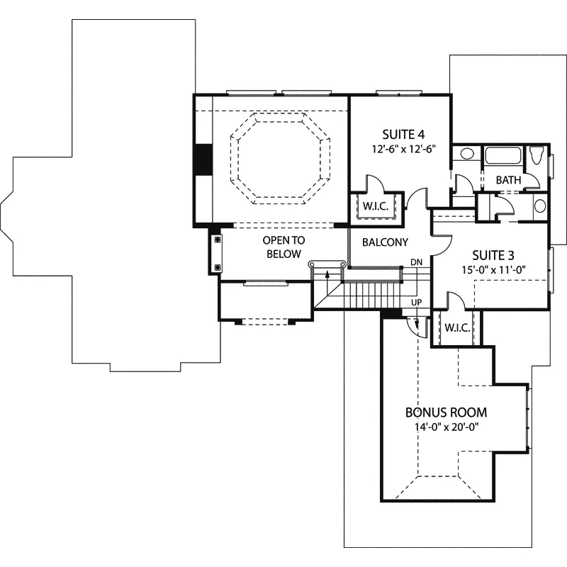 Craftsman House Plan Second Floor - Spiegel European Home 129D-0021 - Shop House Plans and More
