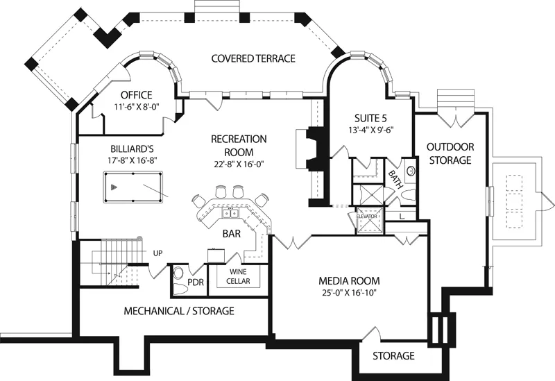 Arts & Crafts House Plan Bonus Room - Vienna Manor Luxury Home 129S-0006 - Shop House Plans and More
