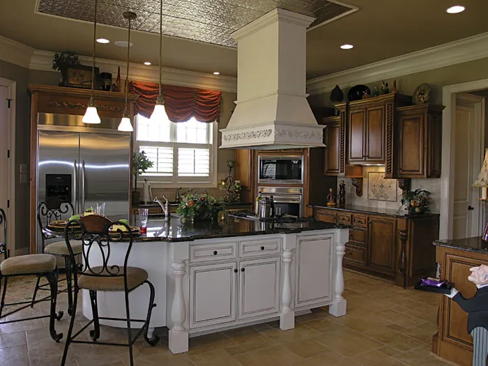 Arts & Crafts House Plan Kitchen Photo 01 - Vienna Manor Luxury Home 129S-0006 - Shop House Plans and More
