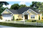 Ranch House Plan Front of House 130D-0315