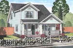 Traditional House Plan Front of House 130D-0327