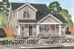 Traditional House Plan Front of House 130D-0328