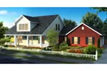 Traditional House Plan Front of House 130D-0334