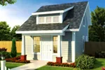 Arts & Crafts House Plan Front of Home - Rollins Bungalow Cottage 130D-0363 - Shop House Plans and More