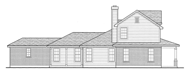 Ranch House Plan Left Elevation - Pattyanna Country Home 137D-0007 - Shop House Plans and More