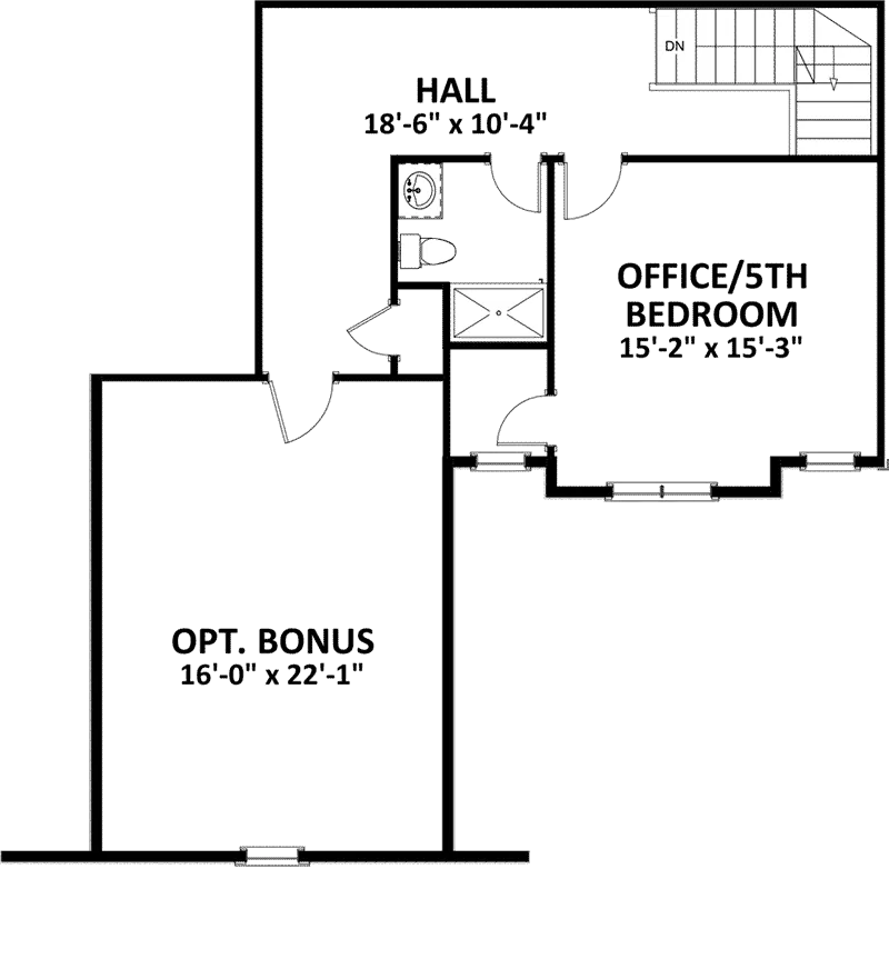 Ranch House Plan Second Floor - Darden Craftsman Home 139D-0008 - Search House Plans and More