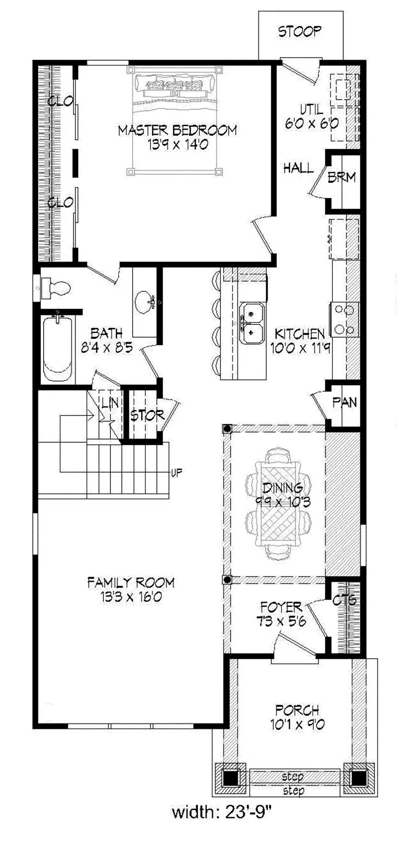 Arts & Crafts House Plan First Floor - 141D-0006 - Shop House Plans and More