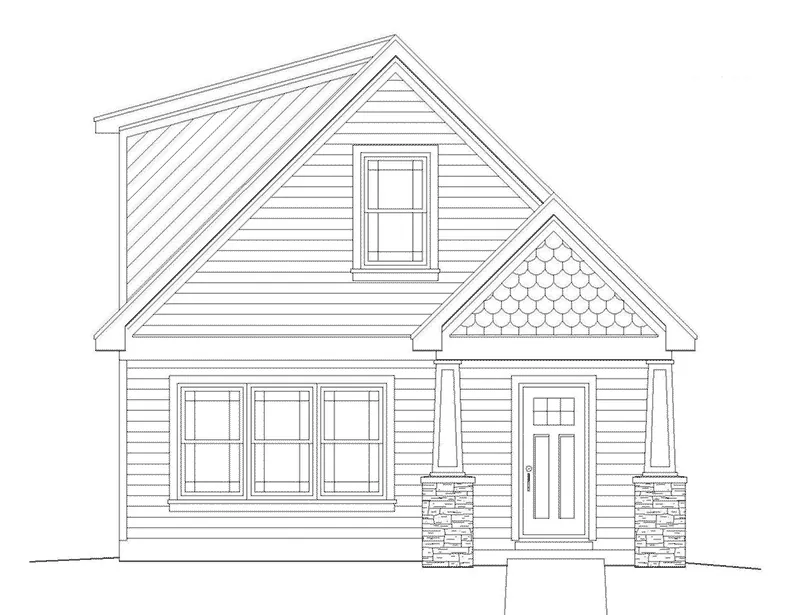 Arts & Crafts House Plan Front Elevation - 141D-0006 - Shop House Plans and More