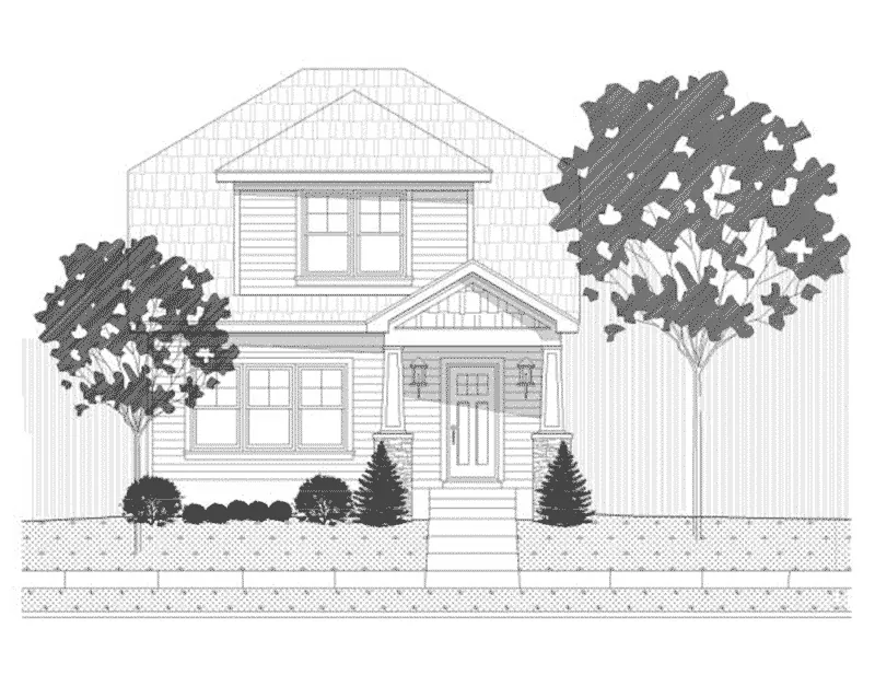 Craftsman House Plan Front Elevation - 141D-0008 - Shop House Plans and More