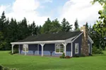 Vacation House Plan Front Photo 01 - Parson Grove Ranch Home 141D-0013 - Shop House Plans and More