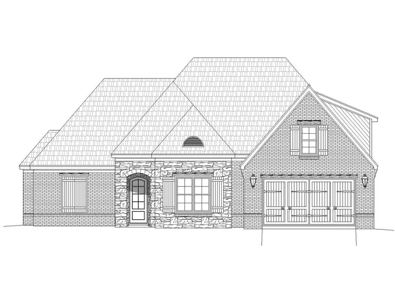 Country French House Plan Front Image of House - Arreton Bay European Home 141D-0030 - Search House Plans and More