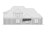 Country French House Plan Rear Elevation - Arreton Bay European Home 141D-0030 - Search House Plans and More