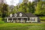 Ranch House Plan Front of Home - Thistle Mill Southern Home 141D-0040 - Shop House Plans and More