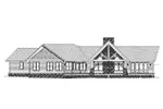 Waterfront House Plan Rear Elevation - 141D-0050 - Shop House Plans and More