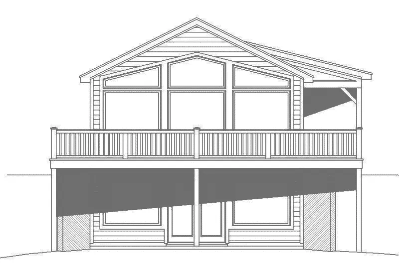 Ranch House Plan Front Elevation - 141D-0116 - Shop House Plans and More