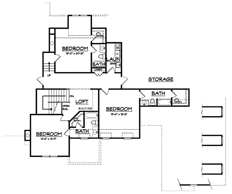 Luxury House Plan Second Floor - Ford Creek European Home 149D-0002 - Search House Plans and More