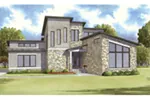 Contemporary House Plan Front of Home - Sunside View Modern Home 155D-0018 - Shop House Plans and More