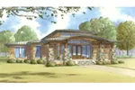Modern House Plan Front of Home - Nelcrest Place Modern Home 155D-0021 - Shop House Plans and More