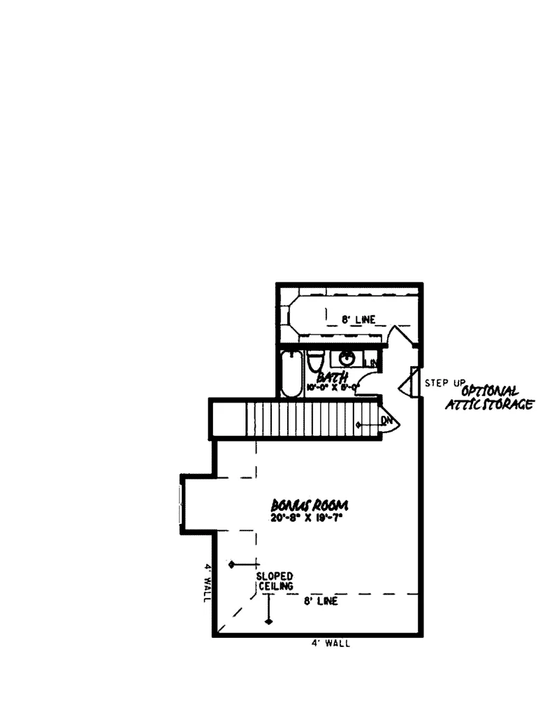 Southern House Plan Second Floor - Windbriar Rustic Home 155D-0029 - Shop House Plans and More