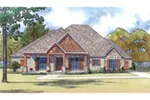 Traditional House Plan Front of House 155D-0040