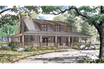 Rustic House Plan Front of House 155D-0049