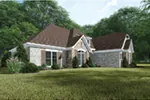 Rustic House Plan Front Photo 01 - Crescent Manor European Home 155D-0065 - Search House Plans and More