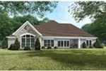 Rustic House Plan Rear Photo 01 - Crescent Manor European Home 155D-0065 - Search House Plans and More