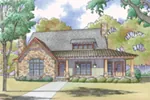 Rustic House Plan Front of House 155D-0069