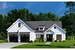 Arts & Crafts House Plan Front of Home - Elmstead Farm Modern Farmhouse 155D-0265 - Search House Plans and More