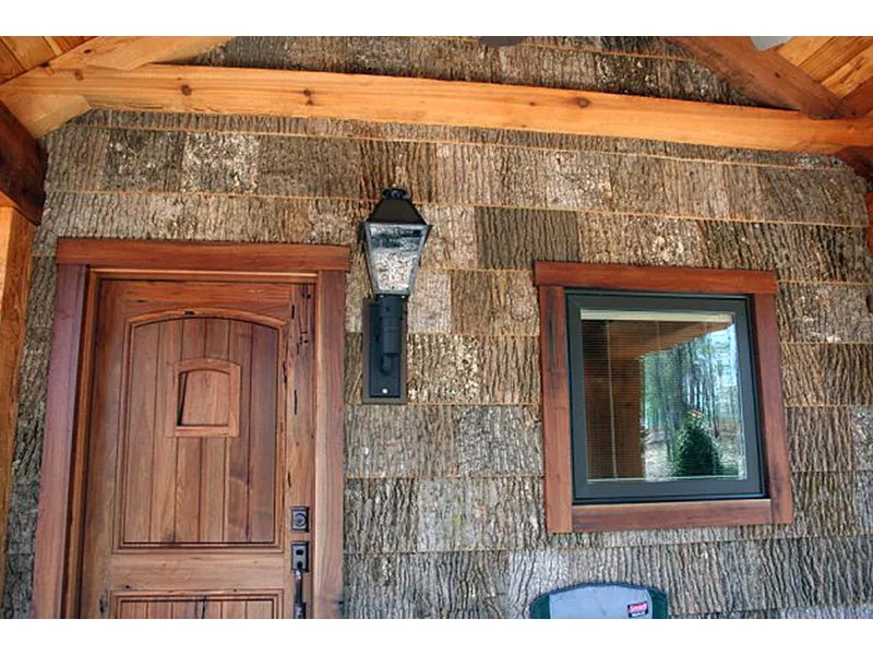 Mountain House Plan Door Detail Photo 01 - Cub Creek Rustic Small Home 163D-0004 - Search House Plans and More