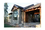 Mountain House Plan Porch Photo 01 - Cub Creek Rustic Small Home 163D-0004 - Search House Plans and More