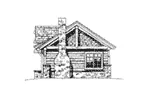 Mountain House Plan Right Elevation - Cub Creek Rustic Small Home 163D-0004 - Search House Plans and More