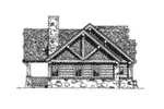 Rustic House Plan Left Elevation - Sheridan Hill Rustic Log Home 163D-0011 - Shop House Plans and More