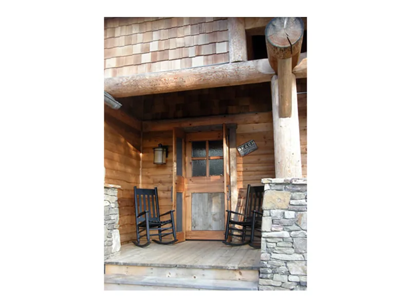 Rustic House Plan Porch Photo 01 - Sheridan Hill Rustic Log Home 163D-0011 - Shop House Plans and More
