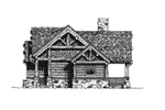 Rustic House Plan Right Elevation - Sheridan Hill Rustic Log Home 163D-0011 - Shop House Plans and More
