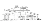 Mountain House Plan Left Elevation - Spring Branch Modern Home 163D-0012 - Shop House Plans and More
