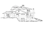 Mountain House Plan Right Elevation - Spring Branch Modern Home 163D-0012 - Shop House Plans and More