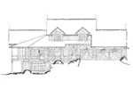 Log Cabin House Plan Left Elevation - Tamano Rustic Craftsman Home 163D-0014 - Shop House Plans and More