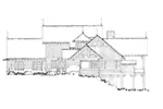 Log Cabin House Plan Right Elevation - Tamano Rustic Craftsman Home 163D-0014 - Shop House Plans and More