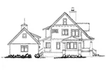 Craftsman House Plan Left Elevation - Winterpark Craftsman Home 163D-0016 - Shop House Plans and More