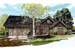 Craftsman House Plan Front Image - Decker Lake Ranch Home 163D-0017 - Search House Plans and More