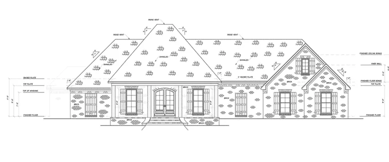Modern Farmhouse Plan Front Elevation - 170D-0015 - Shop House Plans and More