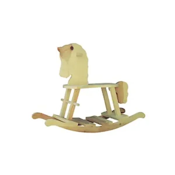 This rustic rocking horse is the perfect traditional addition to a kid's bedroom